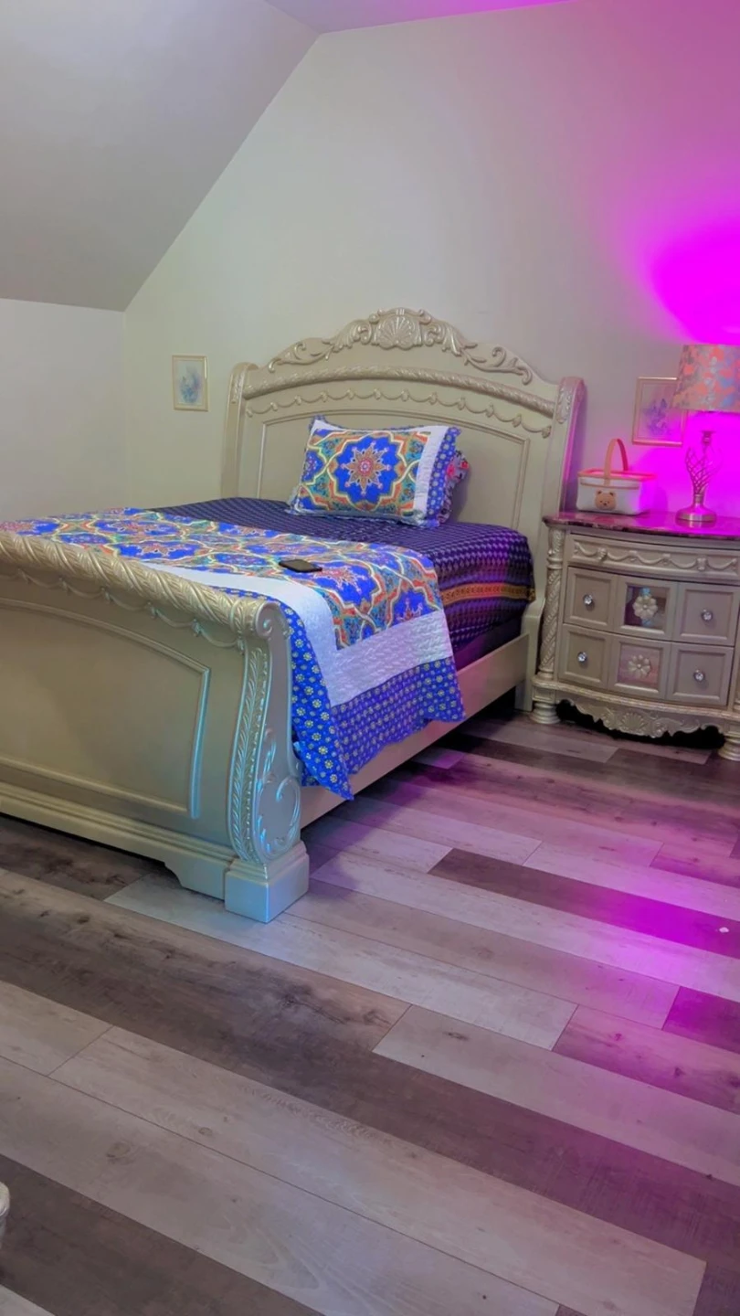 Victorian Style Bed Frame and Dresser Set