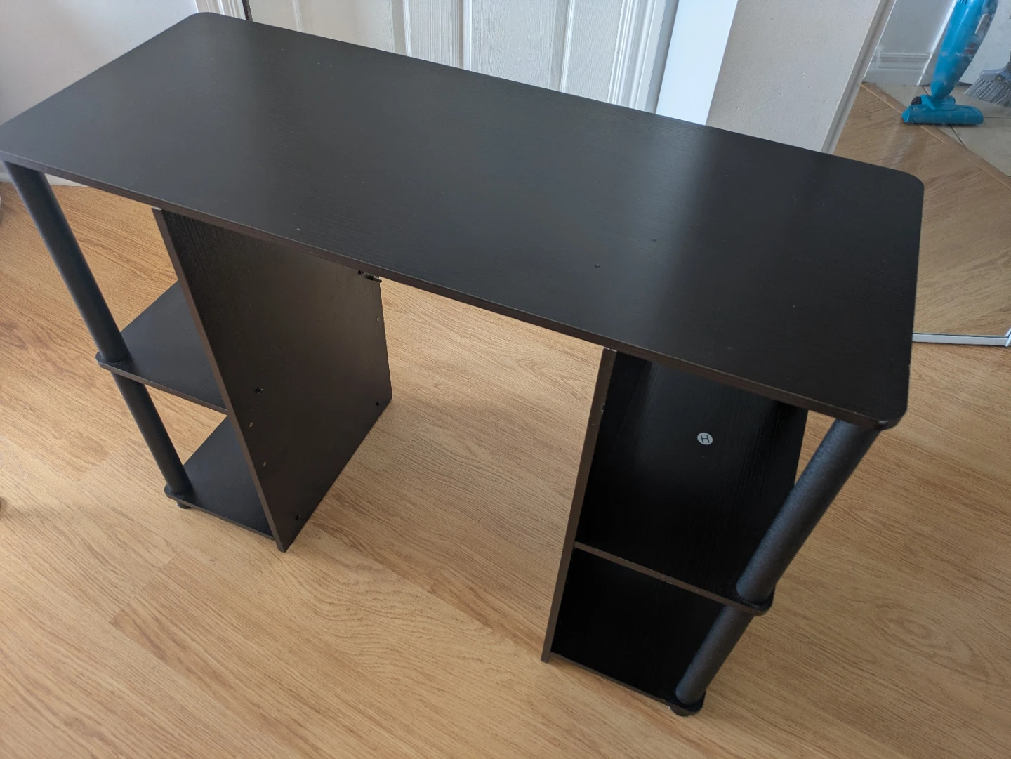 Black Computer Desk with Shelves - photo 2