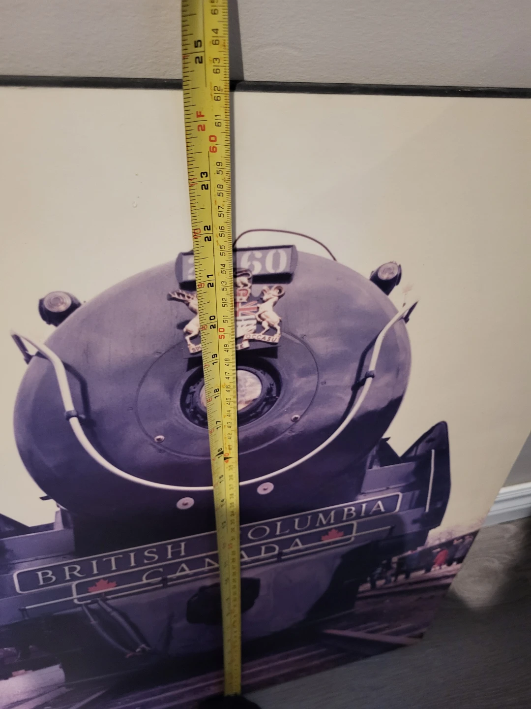 Canadian Pacific Steam Locomotive Print on Board - photo 4