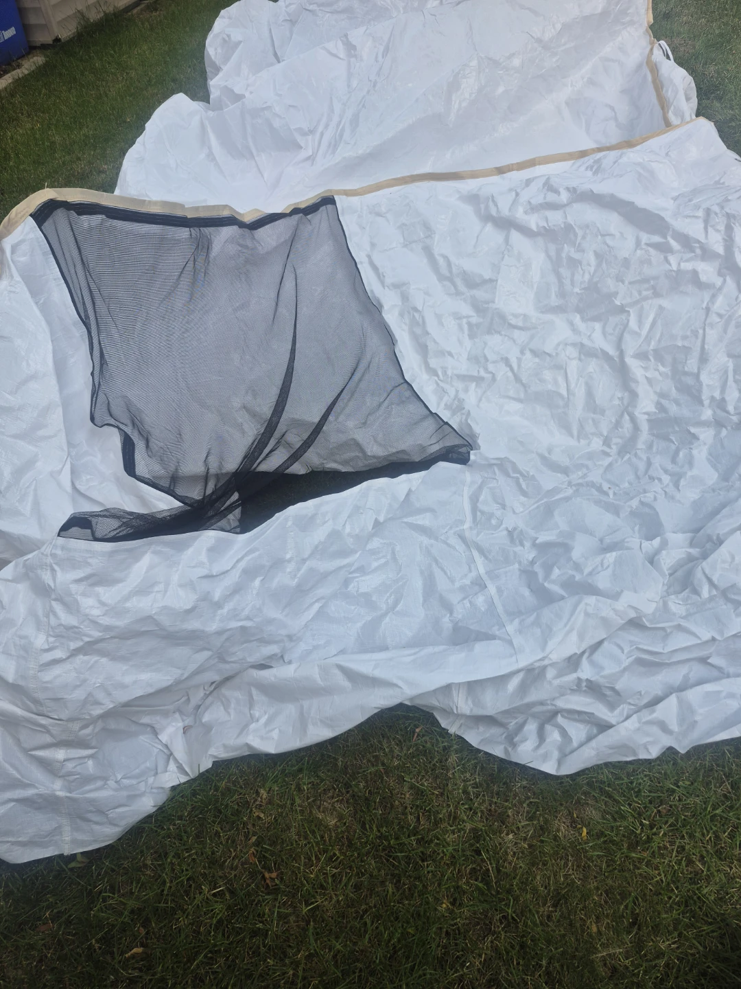 White Canopy Cover with Mesh Windows - photo 2