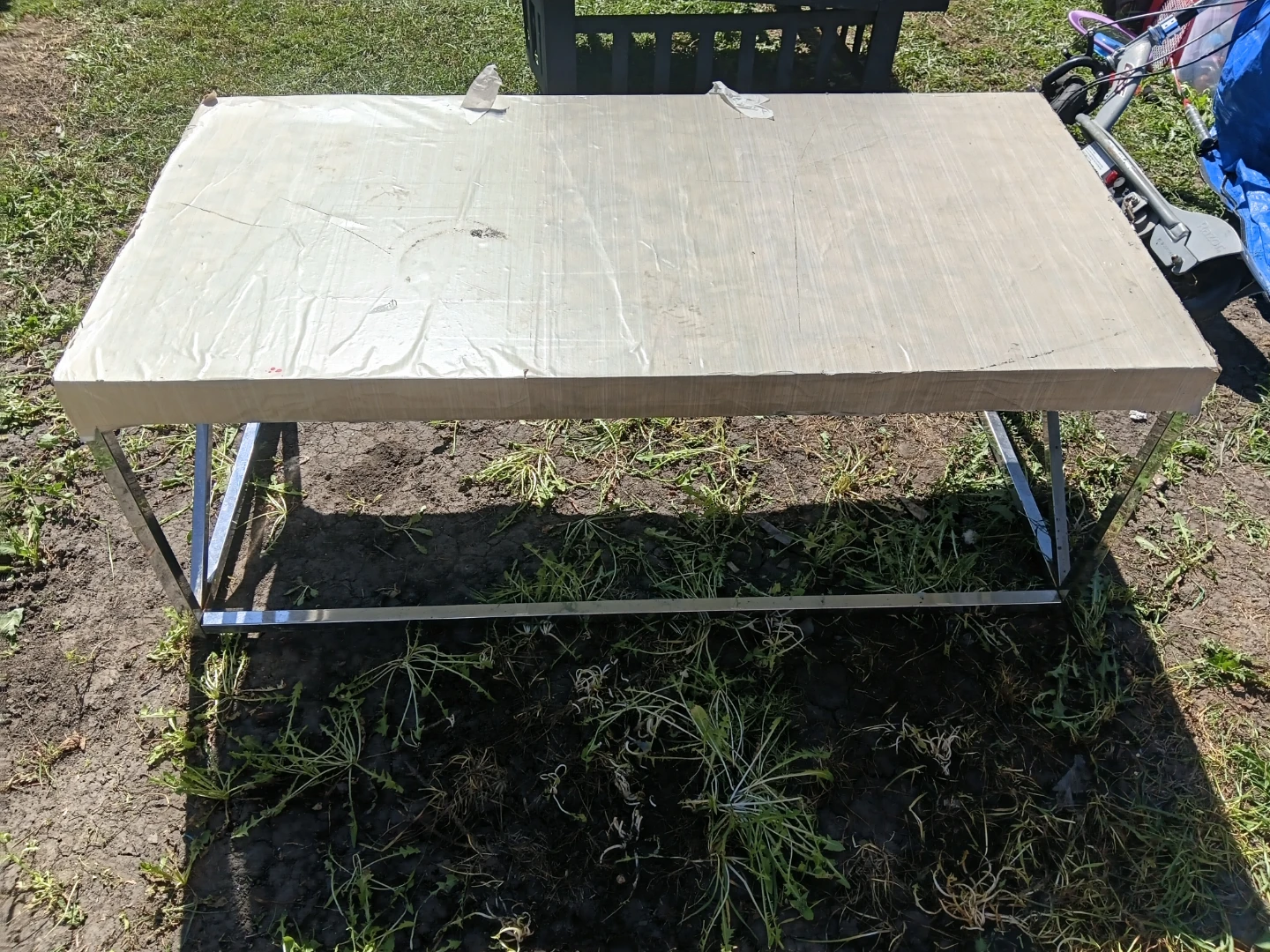 Coffee Table with Metal Frame - photo 3