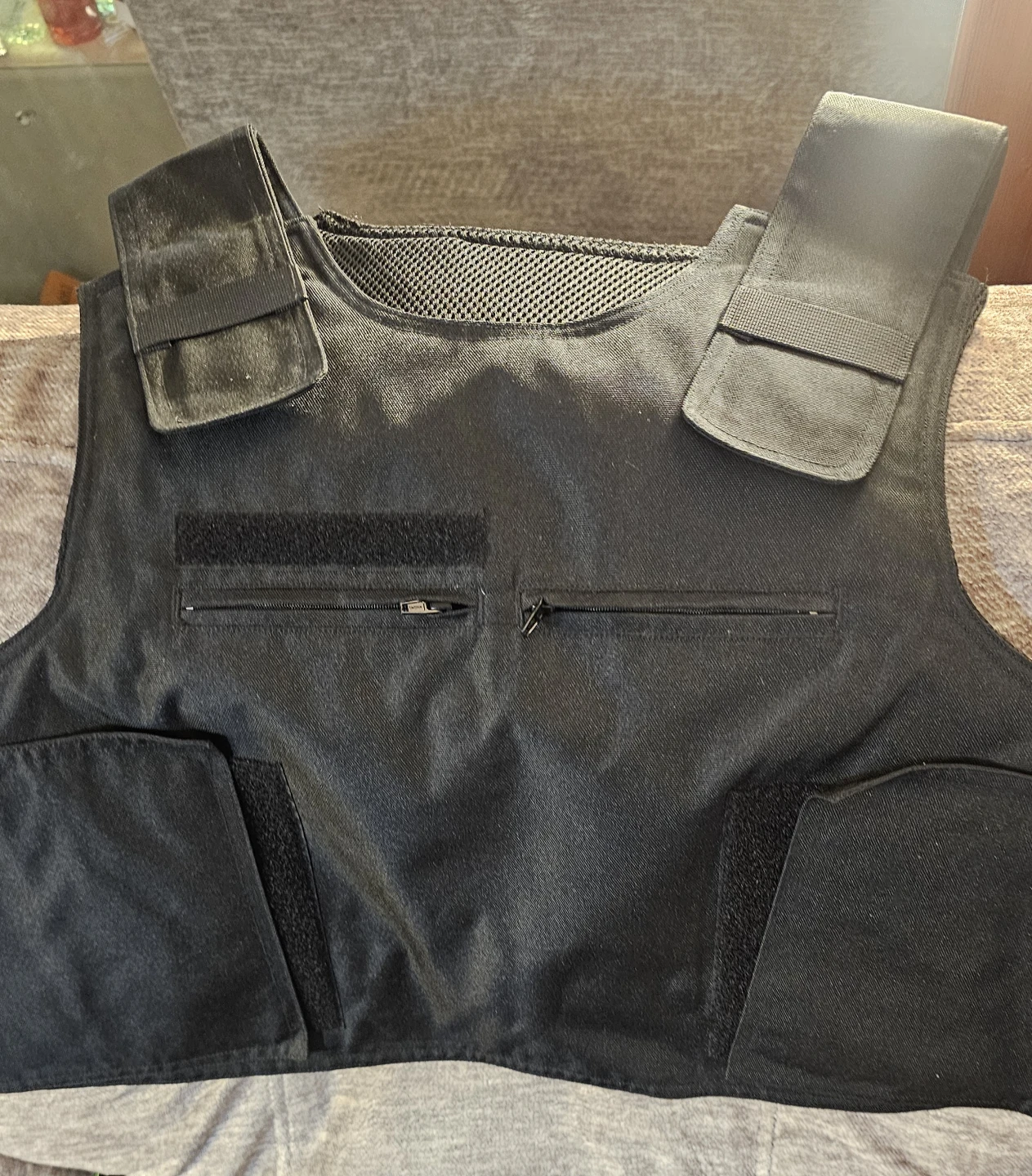 Black Security Vest