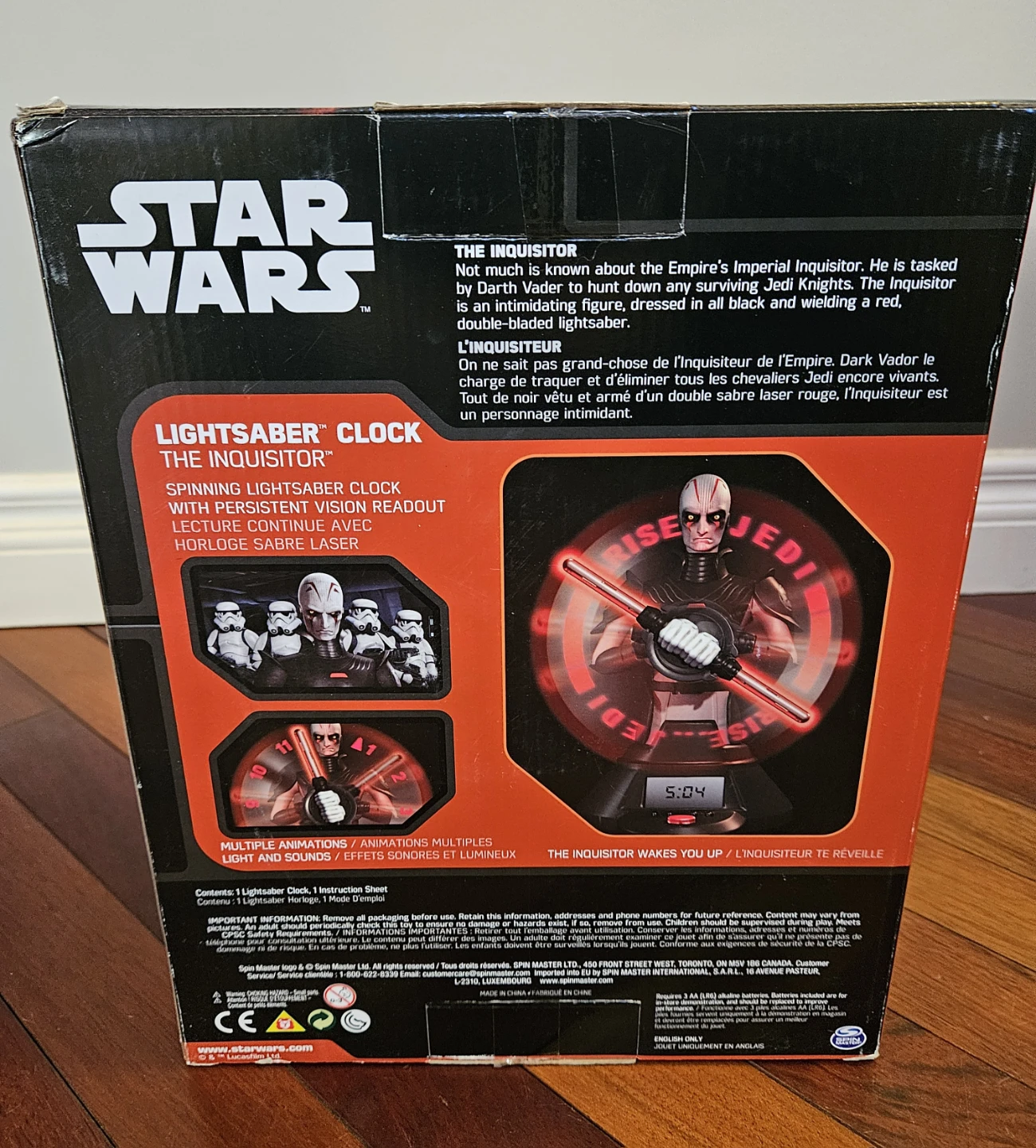 Star Wars Spin Master The Inquisitor Lightsaber Clock - photo 2