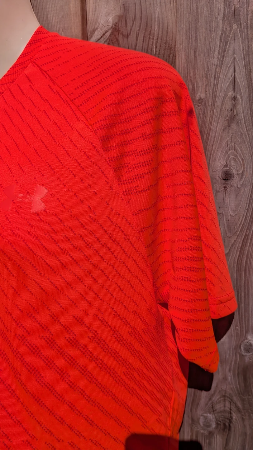 Men's Underarmour reddish orange shirt MEDIUM - photo 2