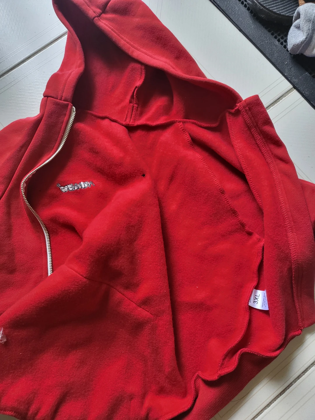 Dog 🐕 Red TARUNNERS Zip-Up Hoodie - photo 2