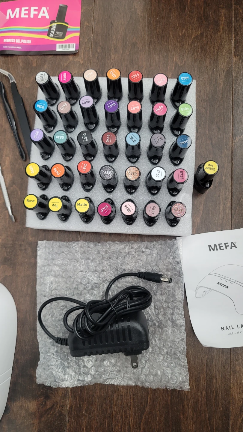 MEFA Gel Nail Polish Kit with Nail Light, 32 Colors All ... - photo 3