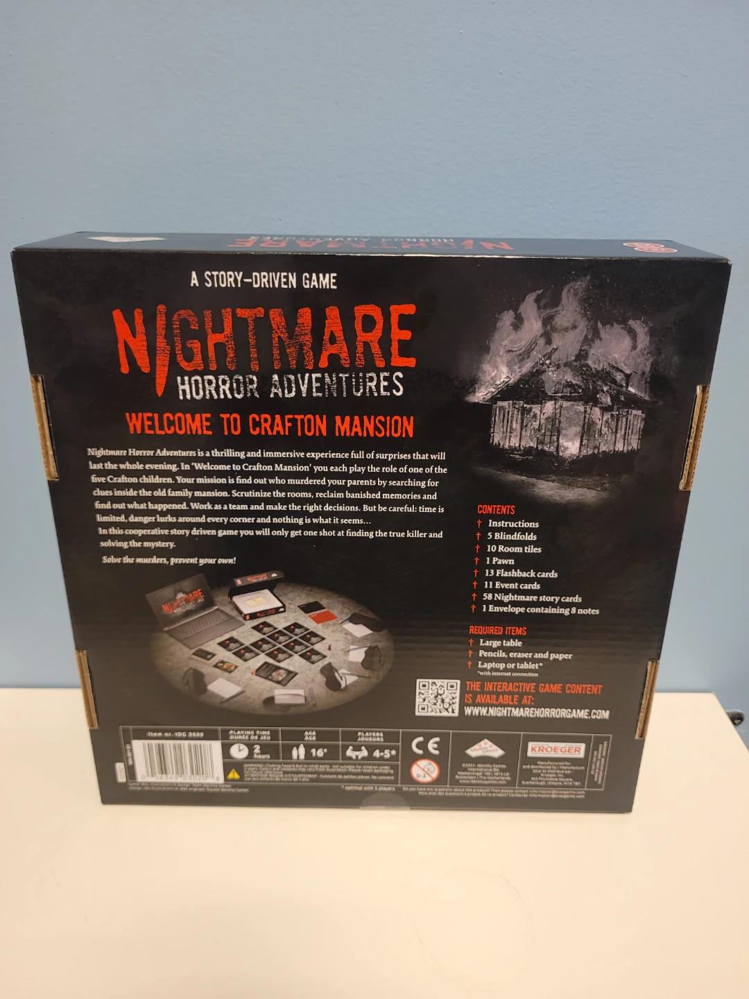 Nightmare Horror Adventures Board Game - NEW!!! - photo 2