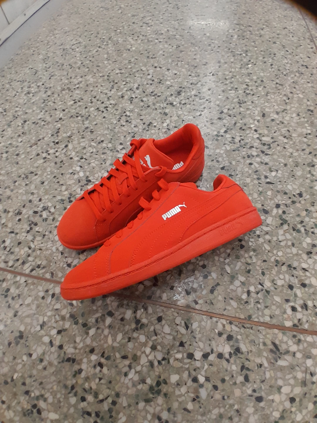 Puma Orange Suede Sneakers Women's Size 9