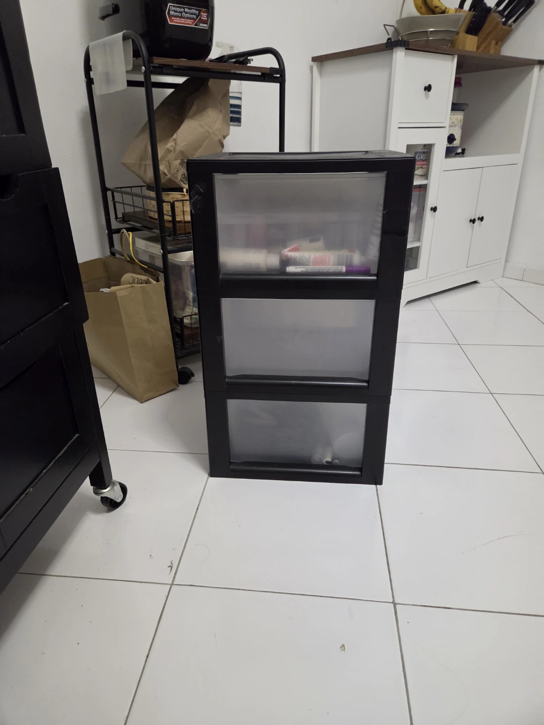 Stackable 3-Drawer Plastic Storage - photo 3