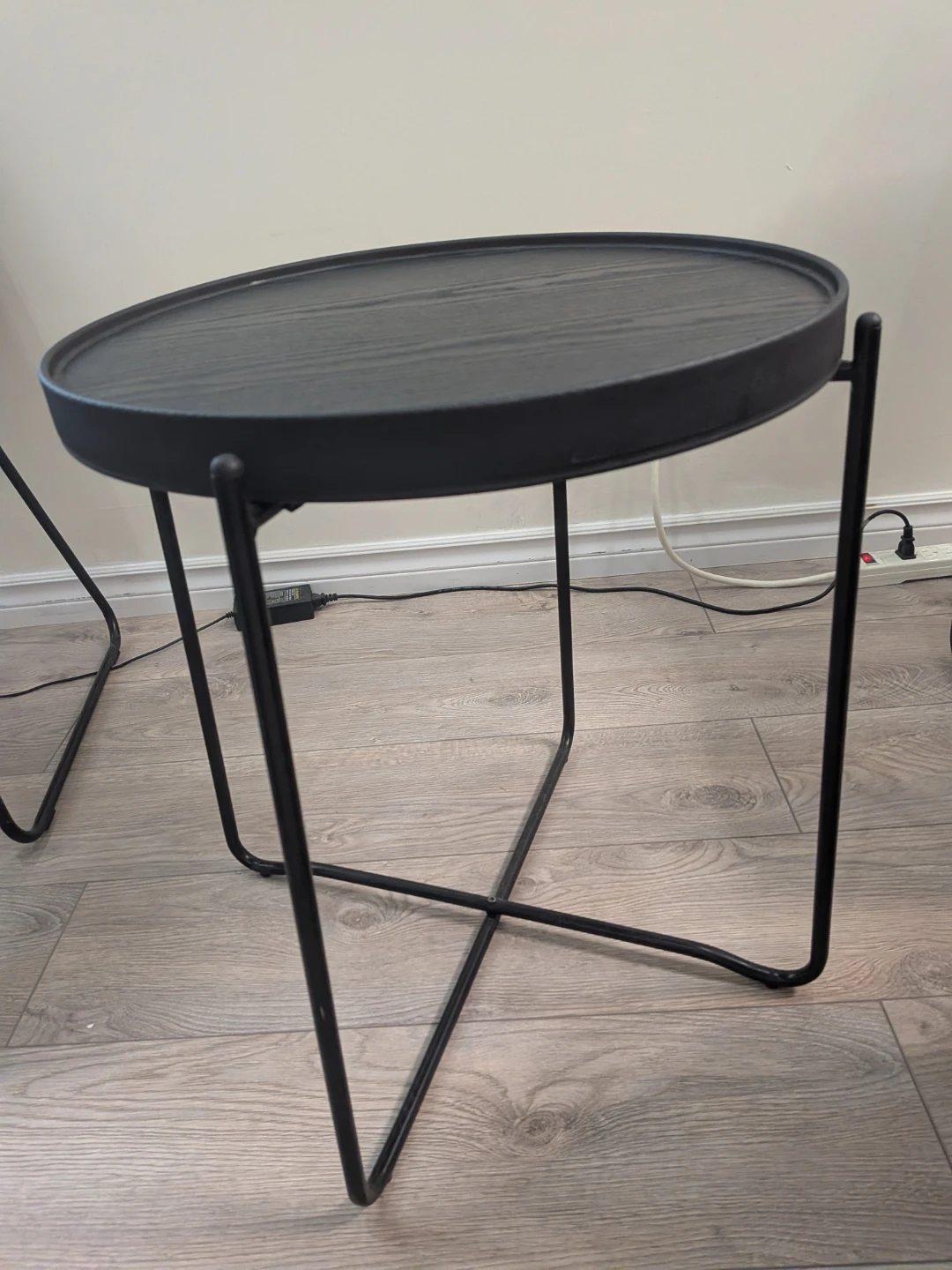 Black Round Side Table - photo 3