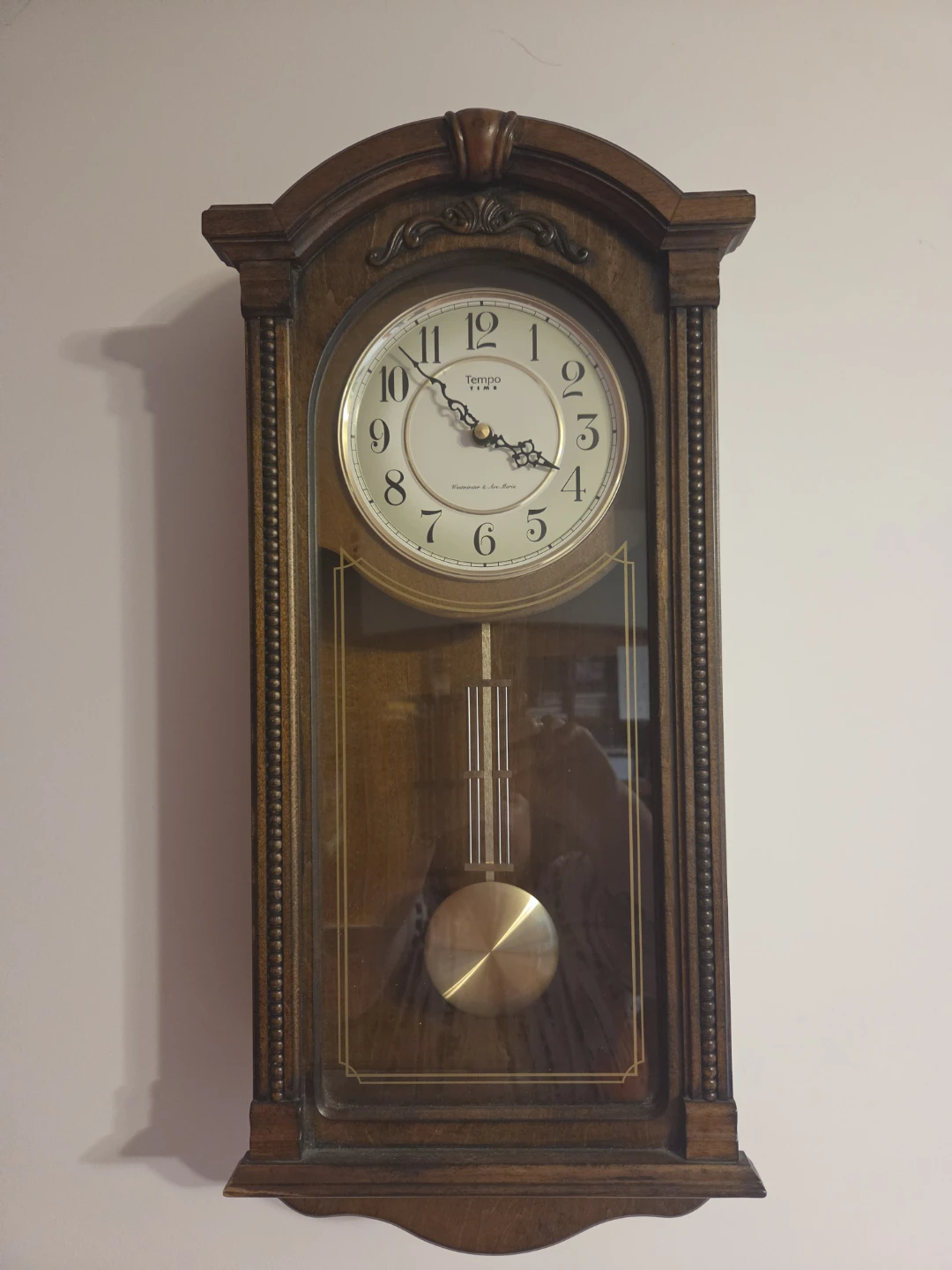 Tempo Grandfather Wall Clock