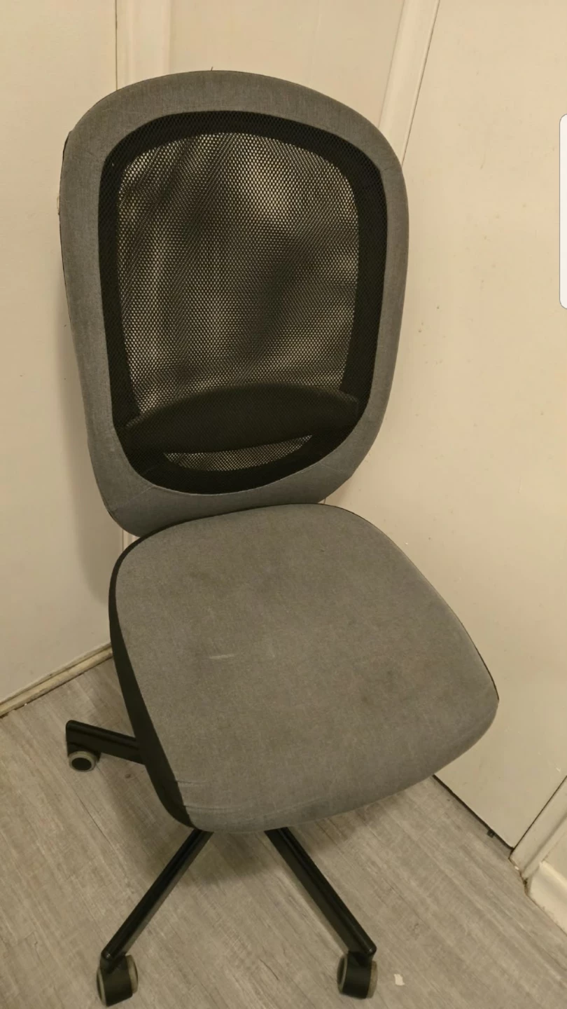 Grey mesh back office chair