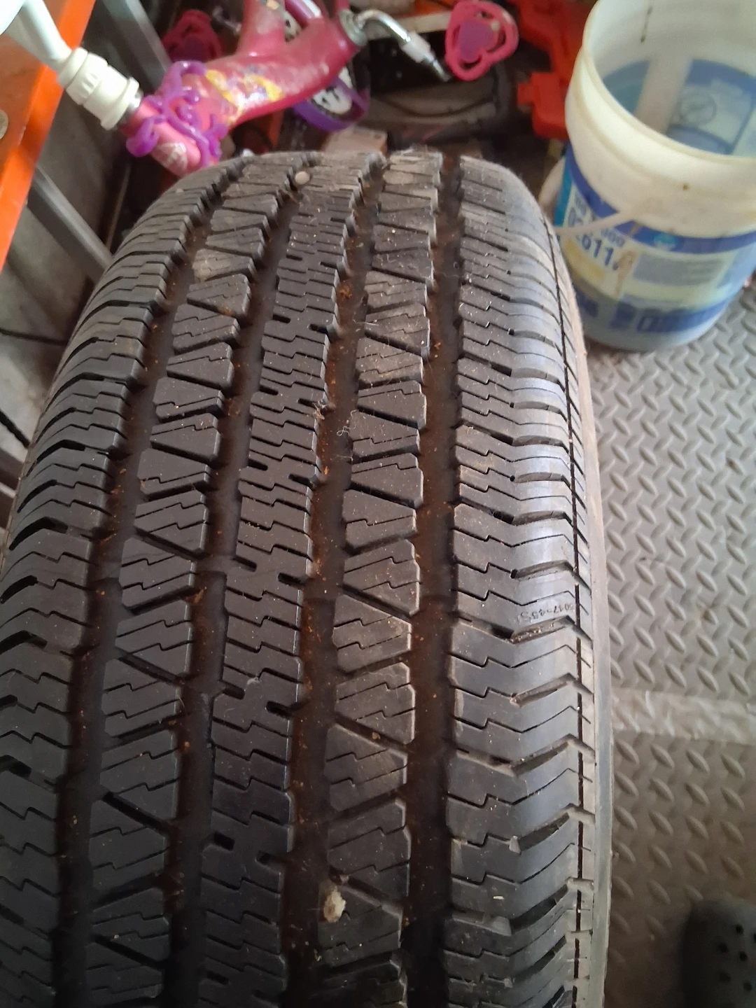 Tire with rim three tires