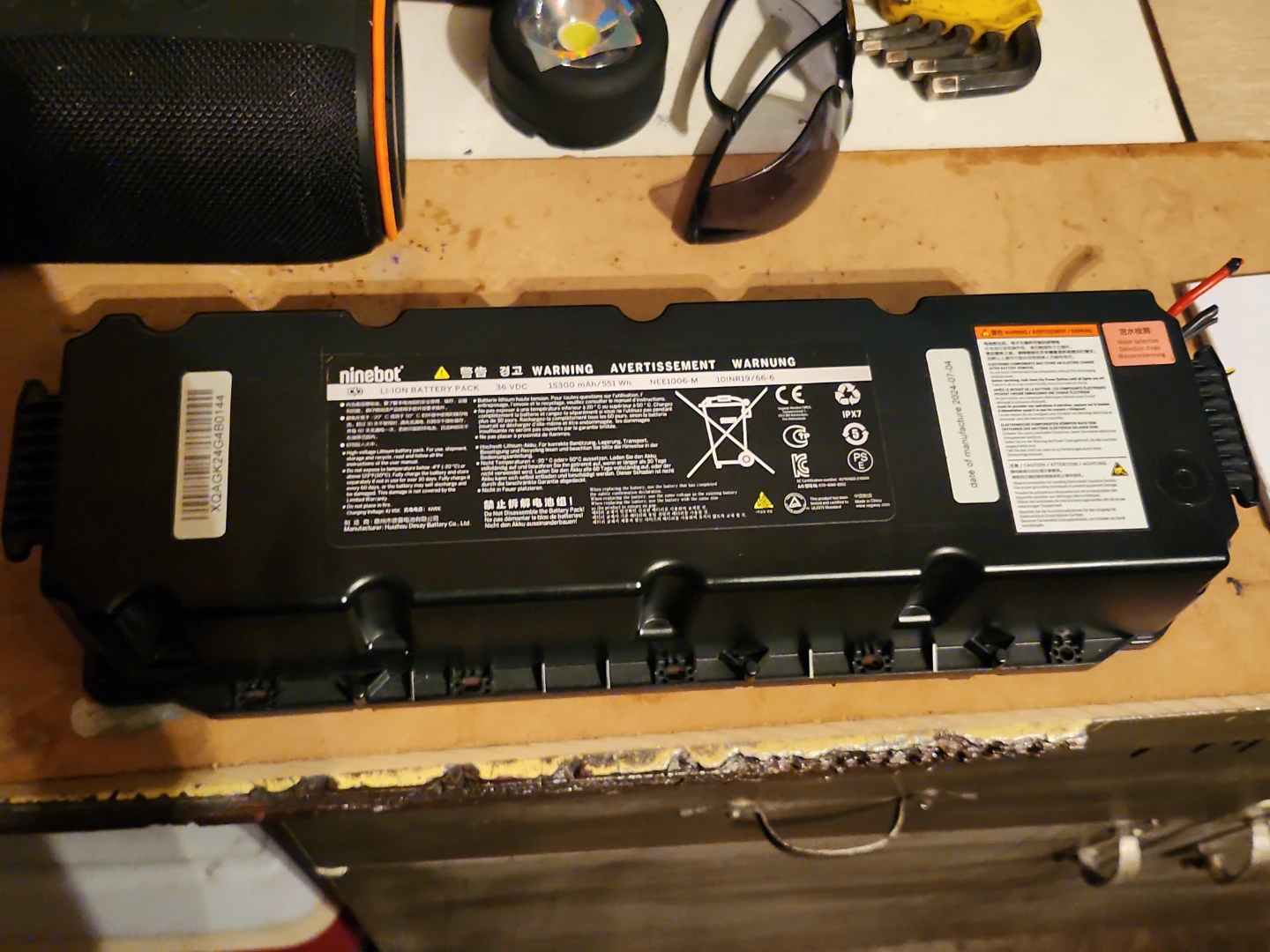 Ninebot Electric Scooter Battery Pack and scooter for parts - photo 2