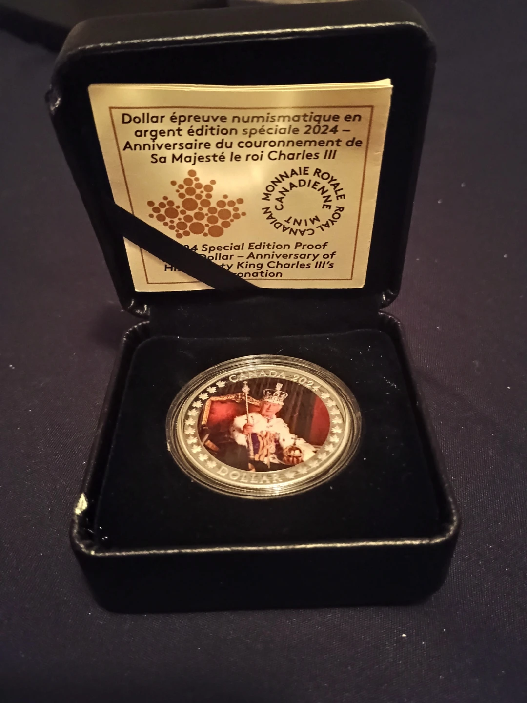 2024 Canada Silver Proof Dollar - King Charles III Coronation
