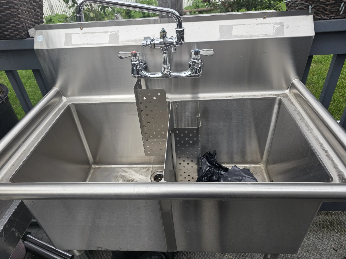 Commercial Stainless Steel Double Sink