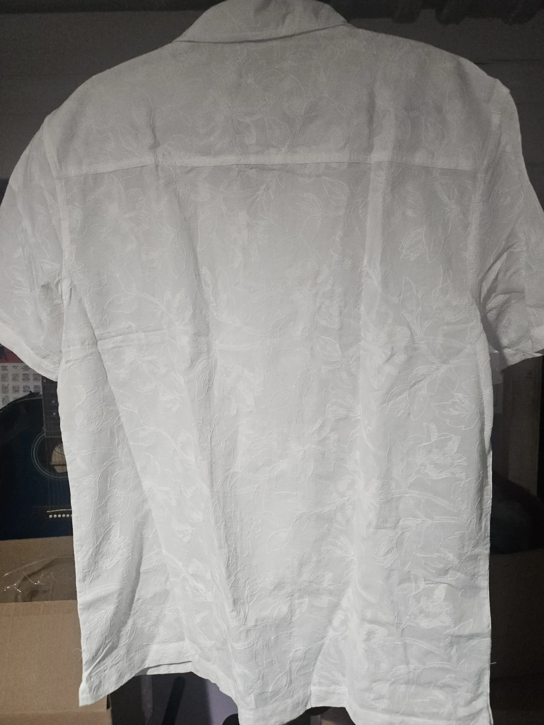 Flag & Anthem Men's White Short Sleeve Button Up Shirt - Size M - photo 5