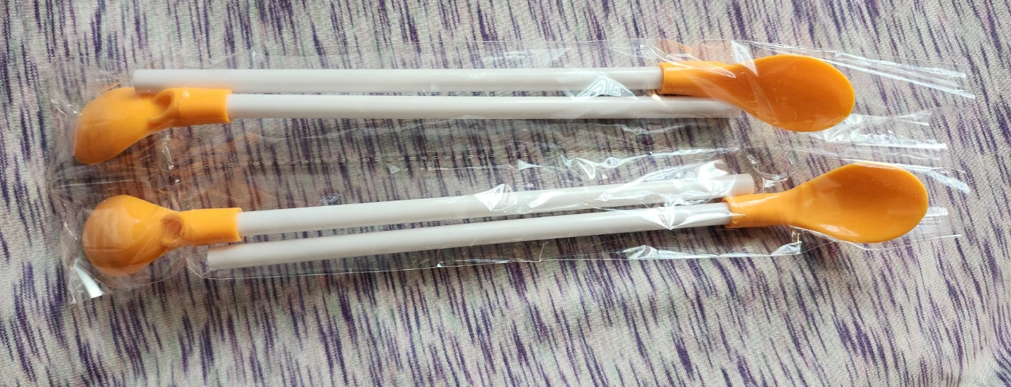 Reusable Spoon Straws for Smoothies and Shakes