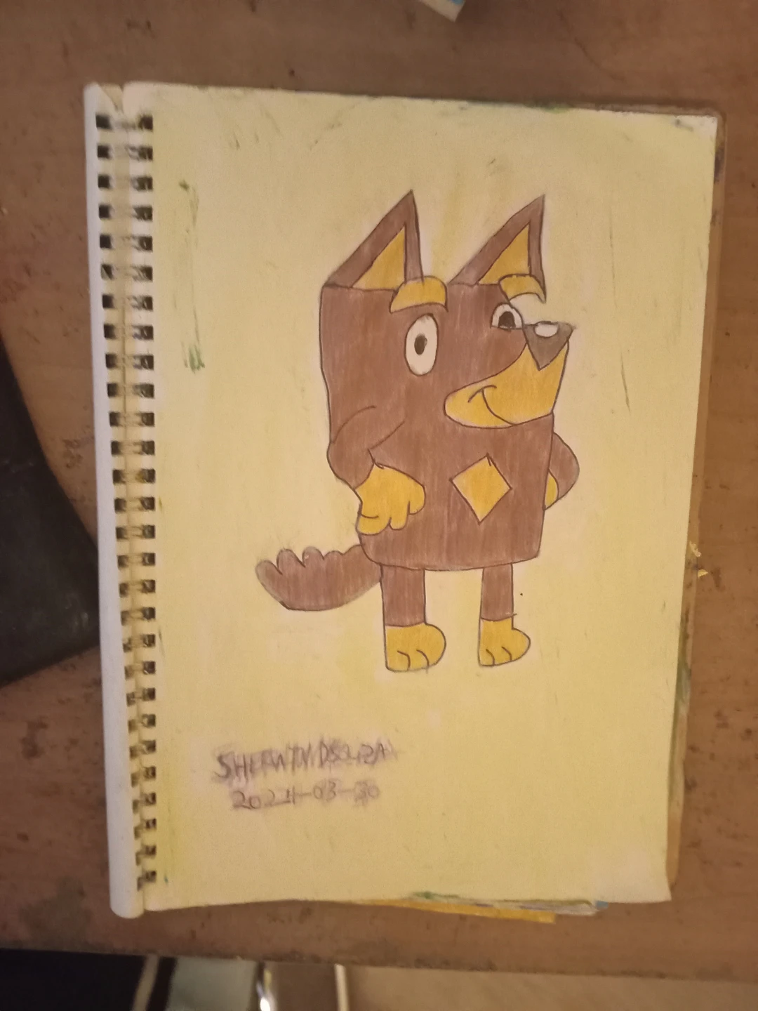 DOG DRAWING ILLUSTRATION BY CUSTOM ARTIST SHERWIN