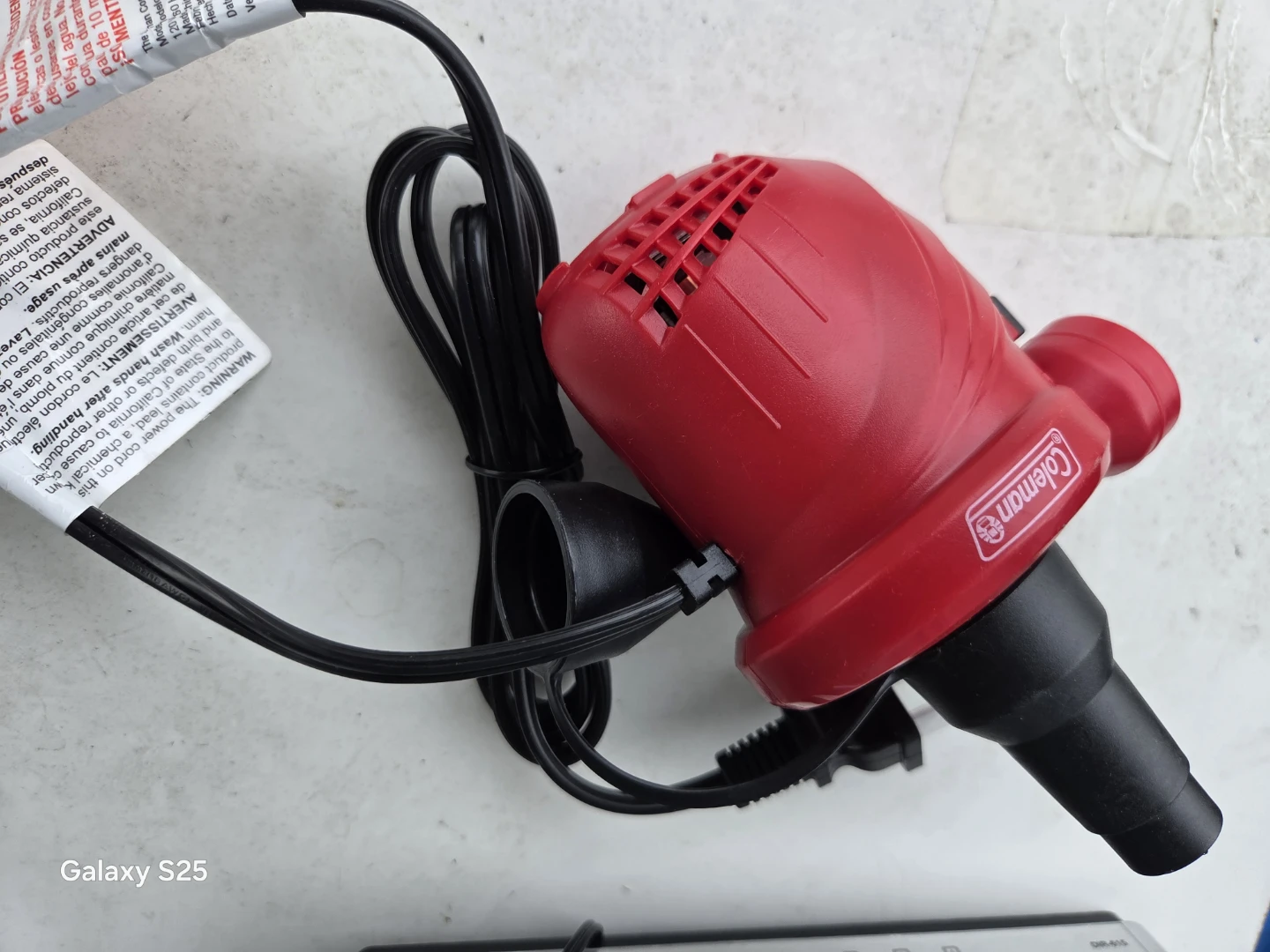 Coleman Red Electric Air Pump - photo 5