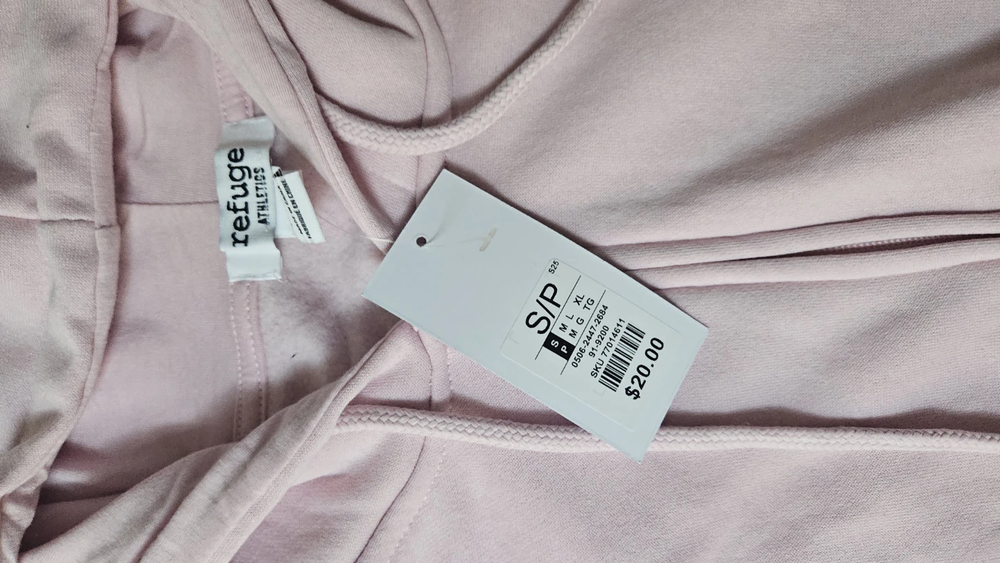 Baby Pink zip up hoodie (New) - photo 2