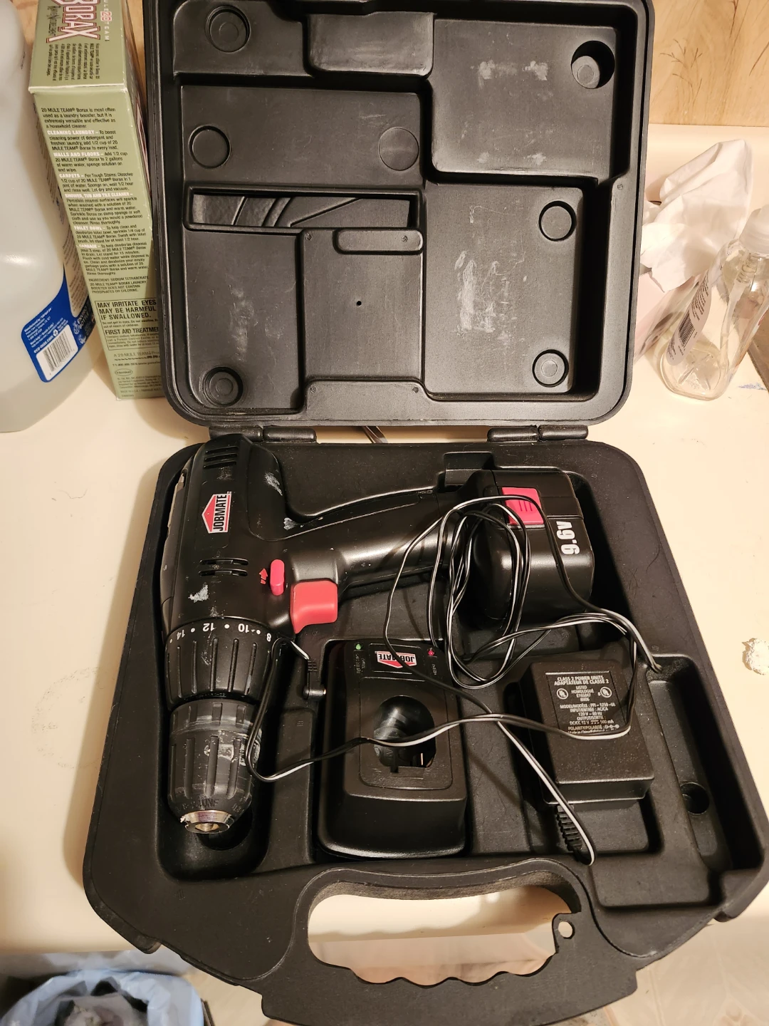 Jobmate 9.6V Cordless Drill with Case and Charger - photo 2