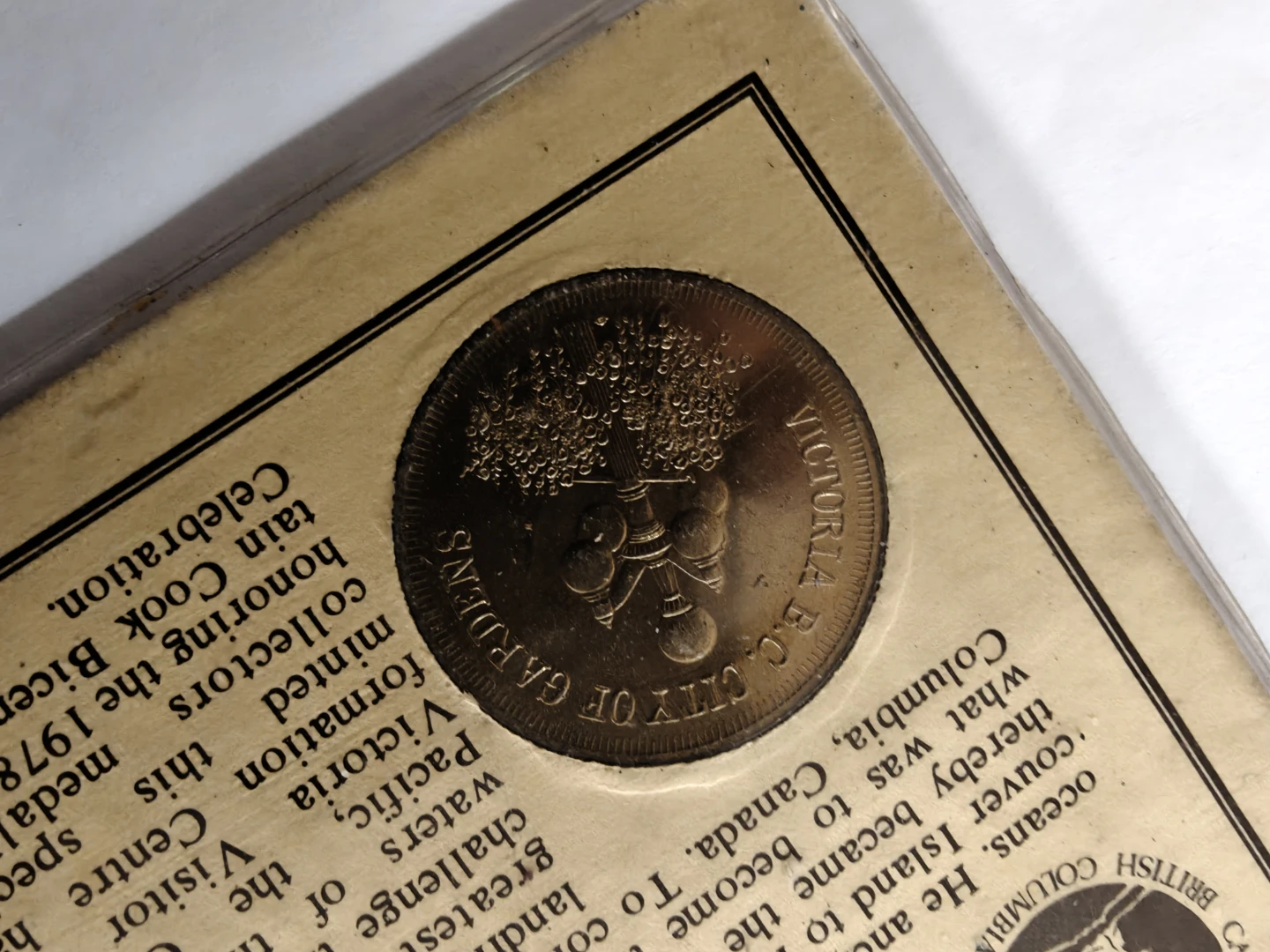 Captain James Cook Bicentennial Medallion 1778-1978 - photo 2