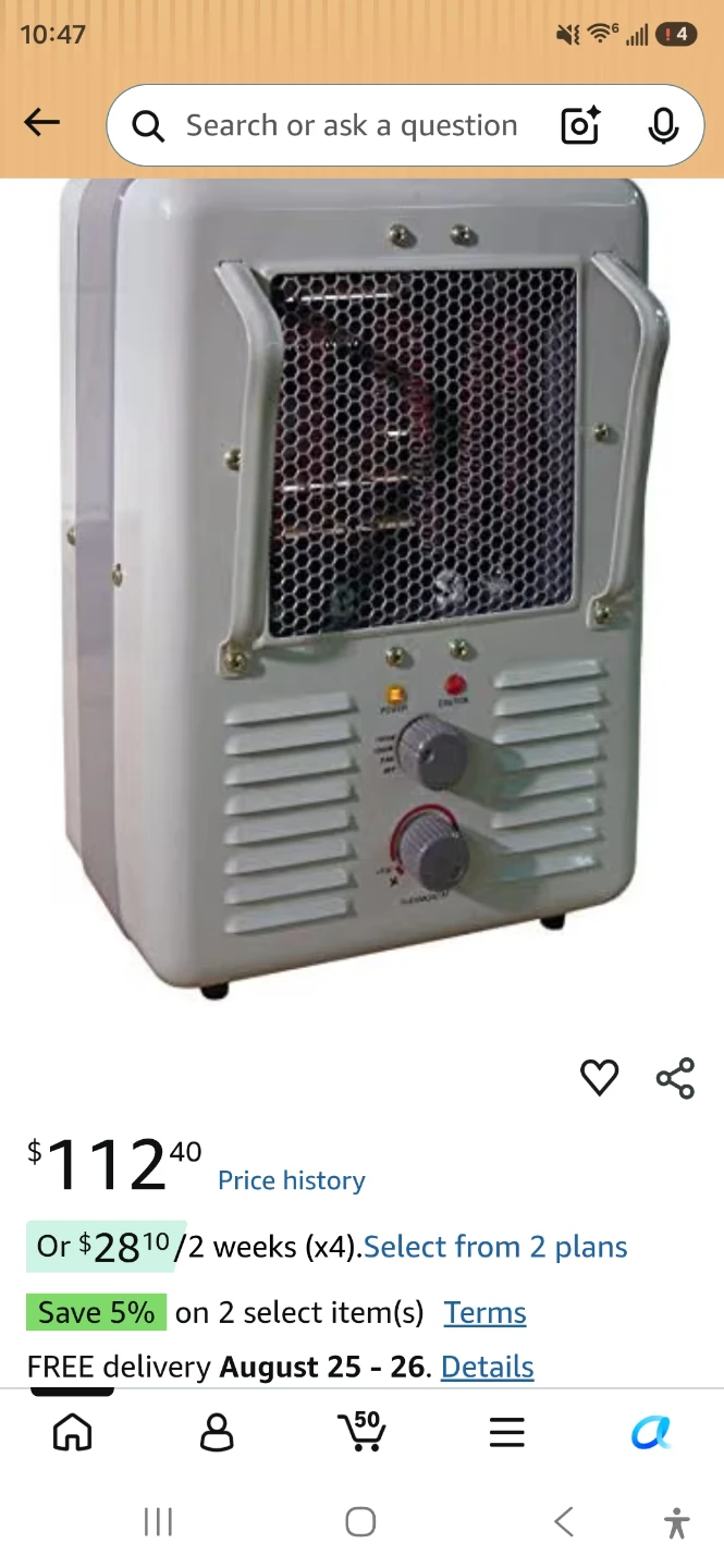 Comfort Zone Portable Electric Heater - photo 2