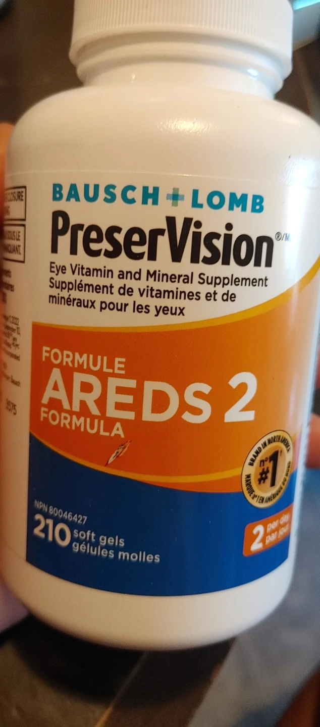 Bausch + Lomb PreserVision AREDS 2 Formula 210 Soft Gels