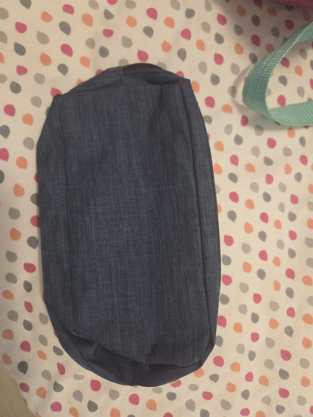 Denim Pencil Case with Landmark Design - photo 3