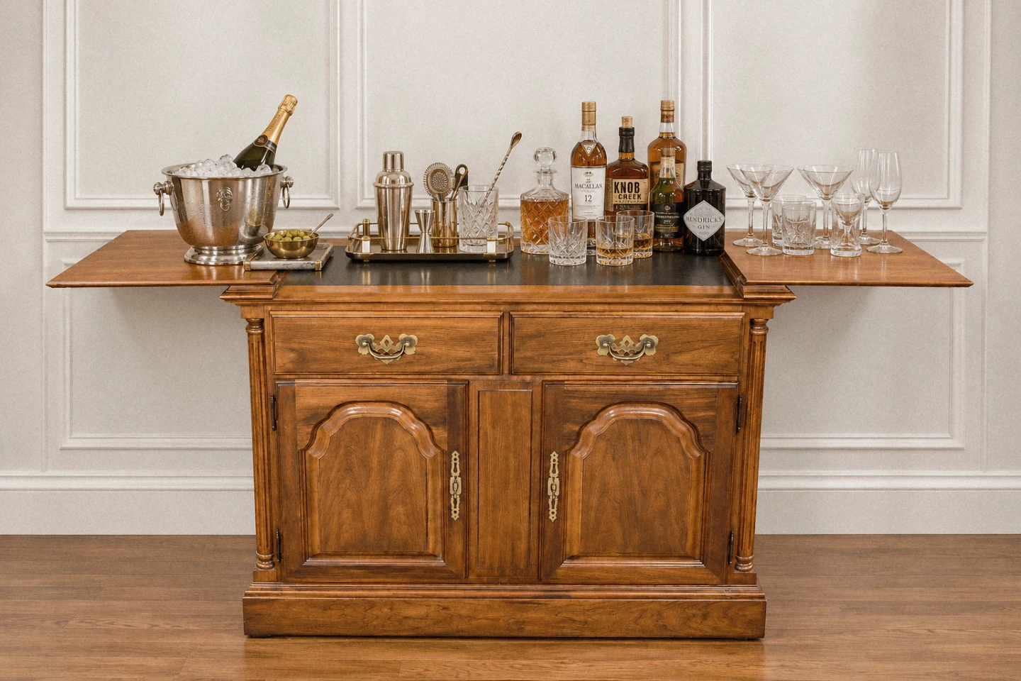 Vintage Solid Wood Sideboard Server (Delivery Available)