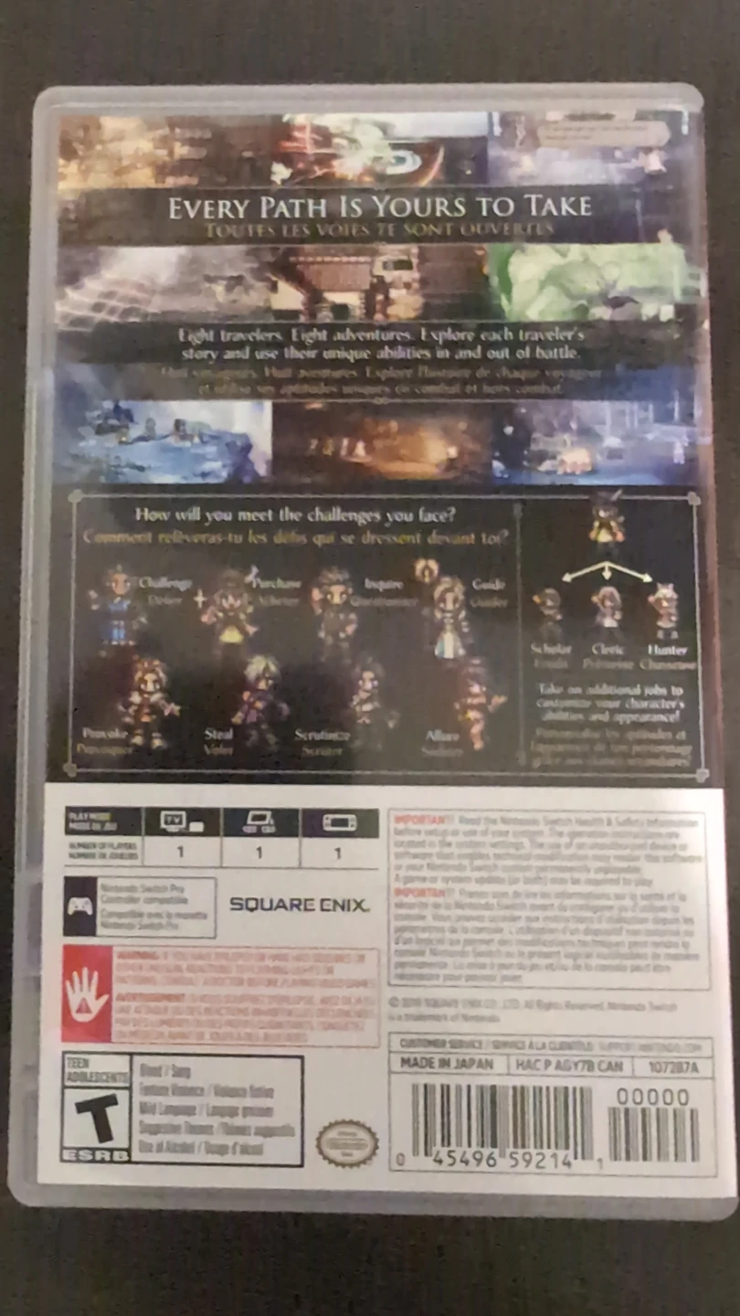 Octopath Traveler Nintendo Switch Game - photo 3