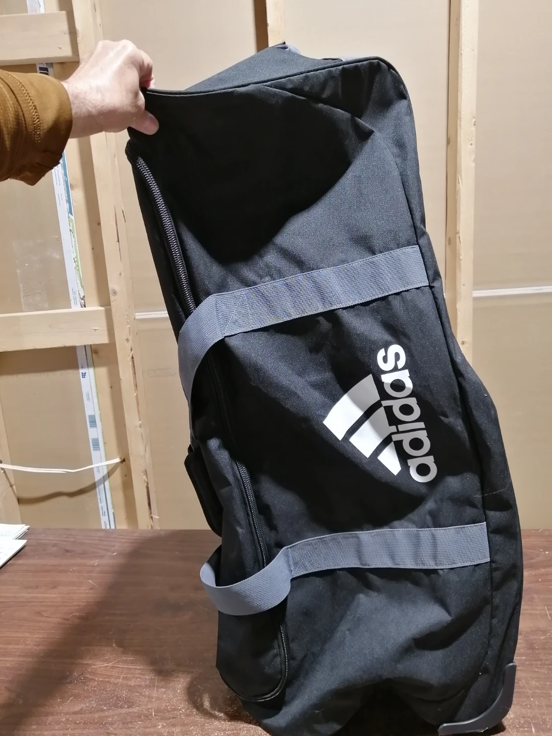 Adidas Black Duffel Bag with Wheels - photo 2