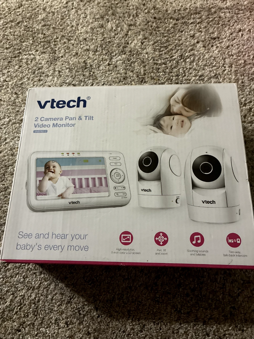 VTech 2 Camera Pan & Tilt Video Monitor VM5262-2