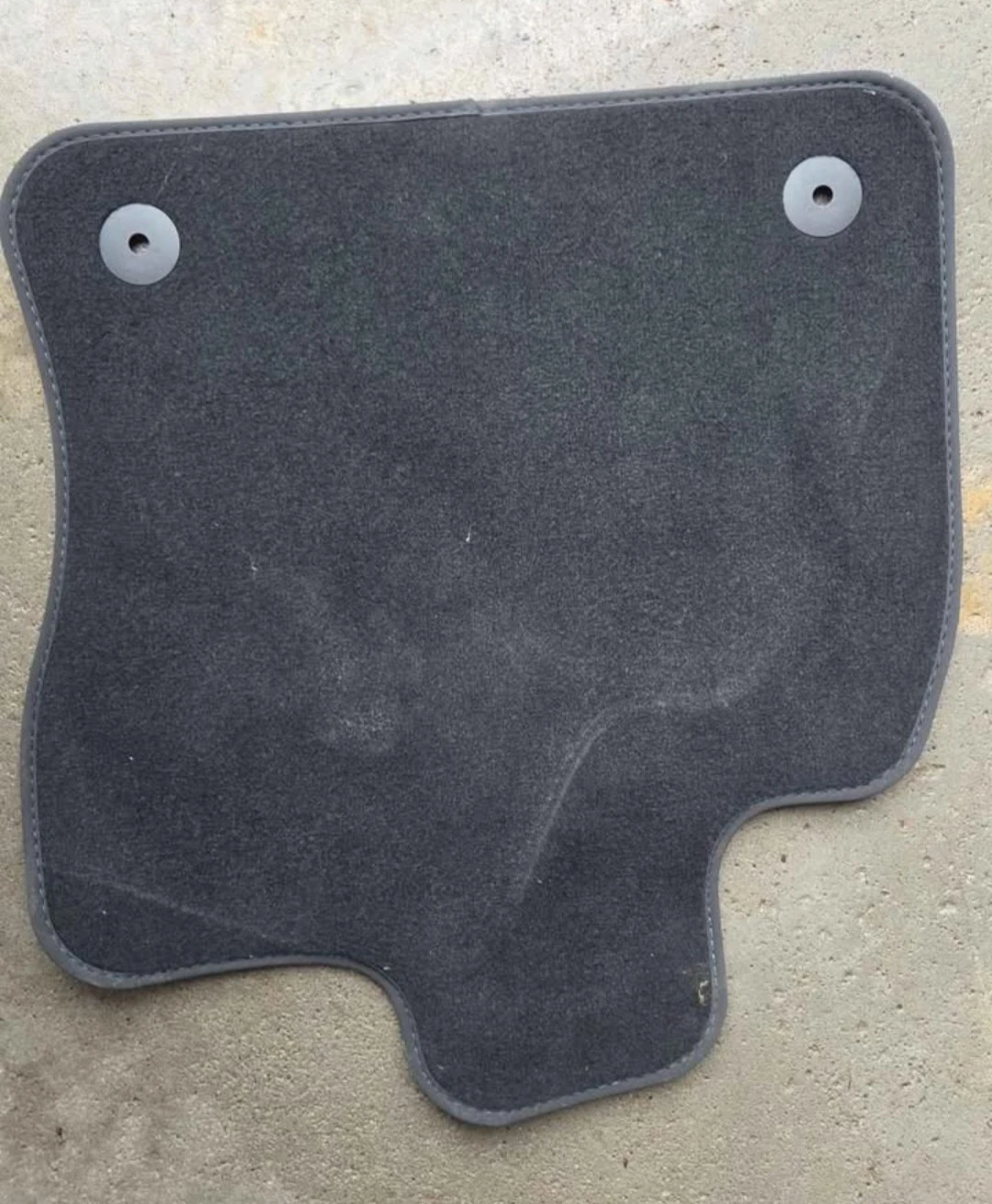 Set of 4 Black carpet floor mats from a 2012 dodge grand caravan - photo 2