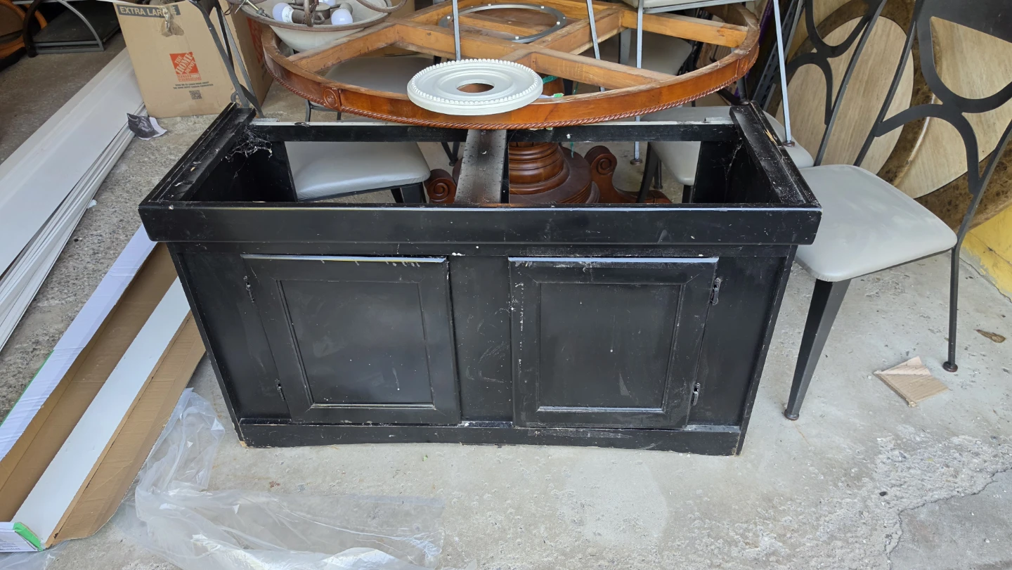 Aquarium Black Vanity or Cabinet Base
