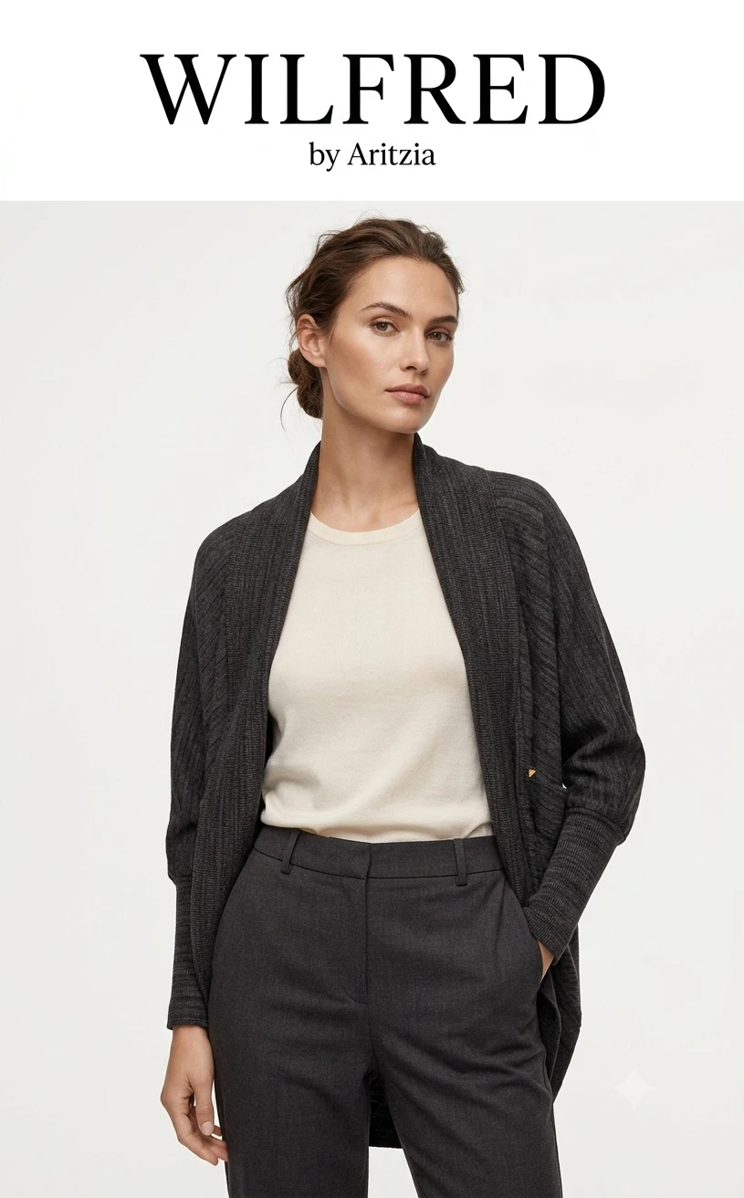 Wilfred by Aritzia Grey Cardigan