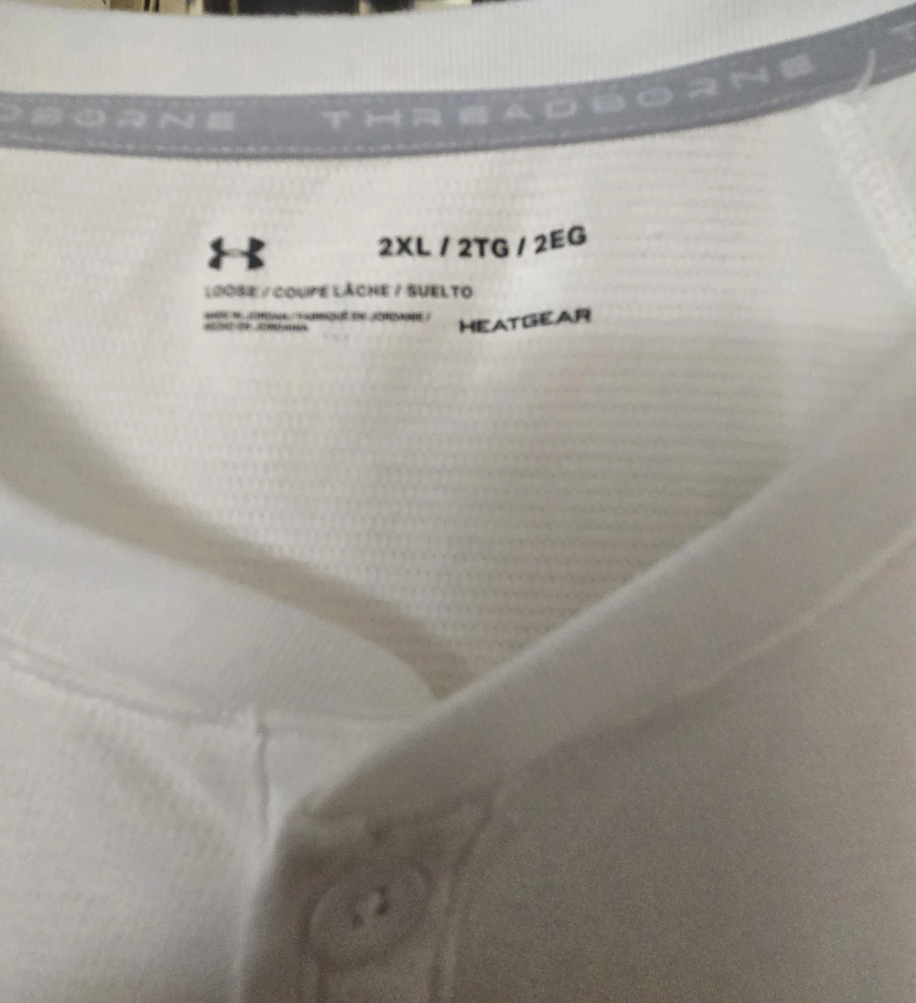 2 Under Armour Men's 2XL 3 button long sleeve Henleys. - photo 3