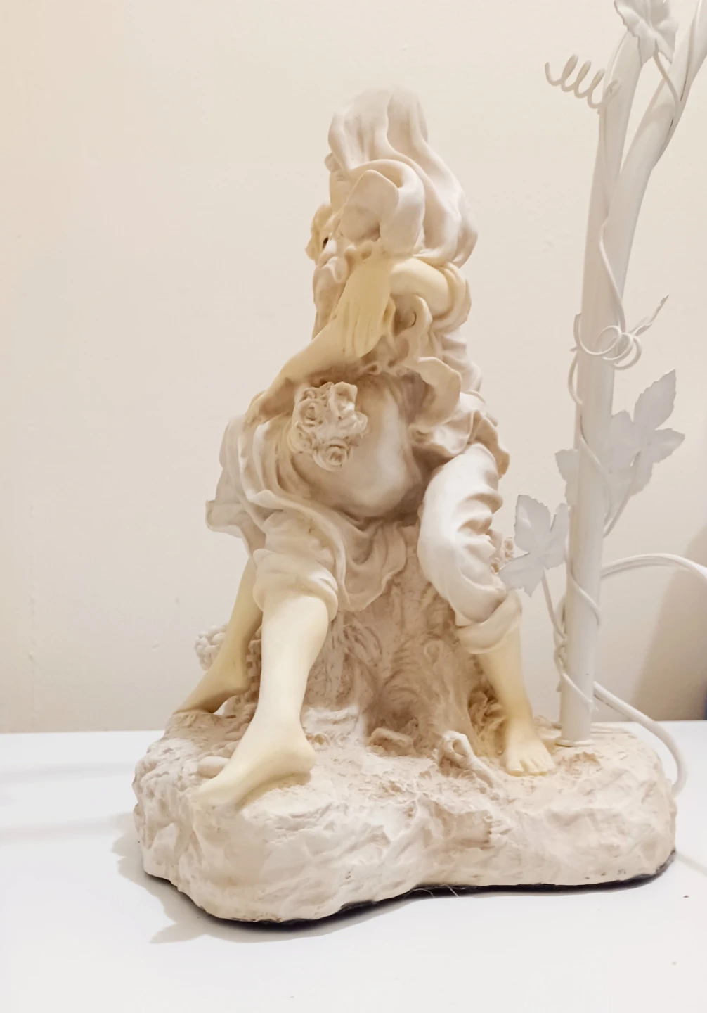 Vtg Art Nouveau Crosa Tall Table Lamp - photo 4