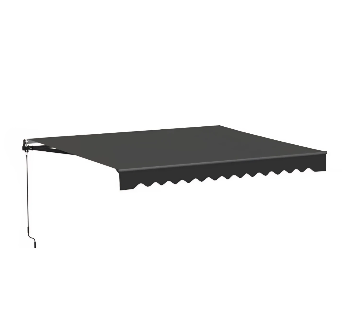 ALEKO Motorized Retractable Patio Awning - Black Frame - photo 2
