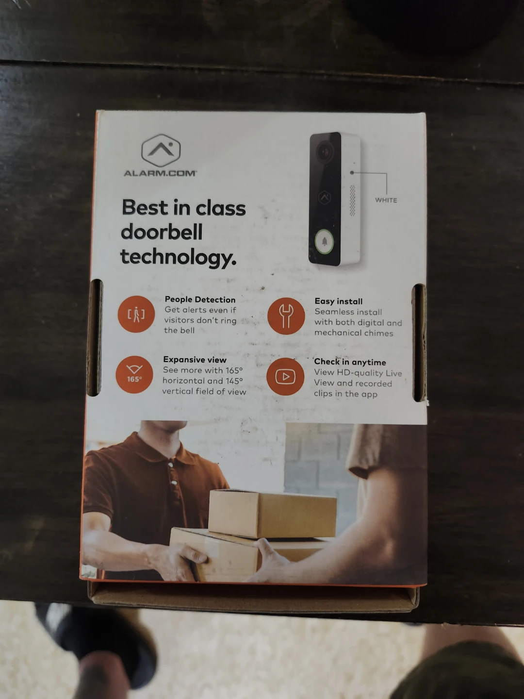 Alarm.com VDB750 Video Doorbell - White - photo 5