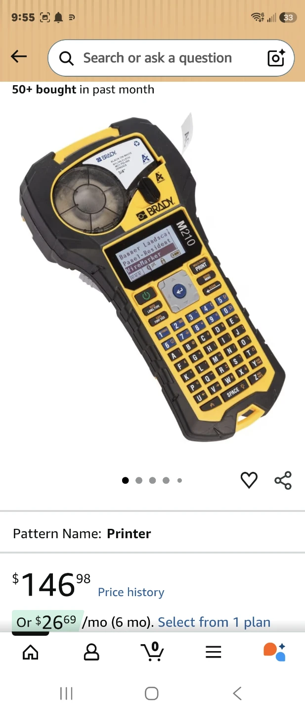 Brady M210 Label Printer