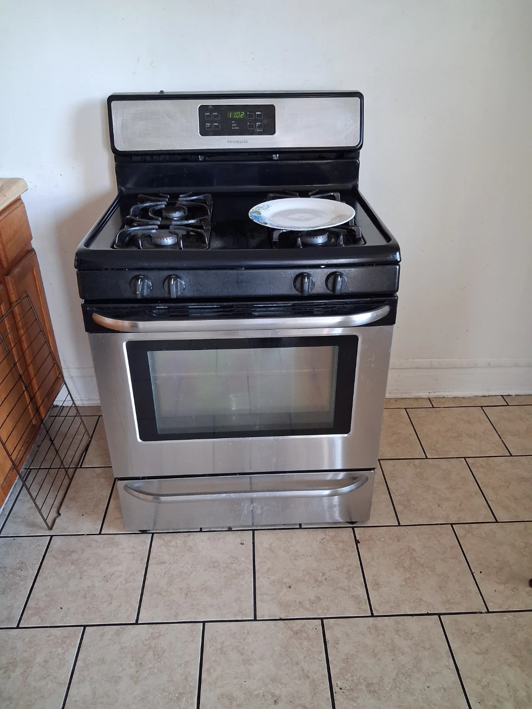 Frigidaire Stainless Steel Refrigerator and Gas Range