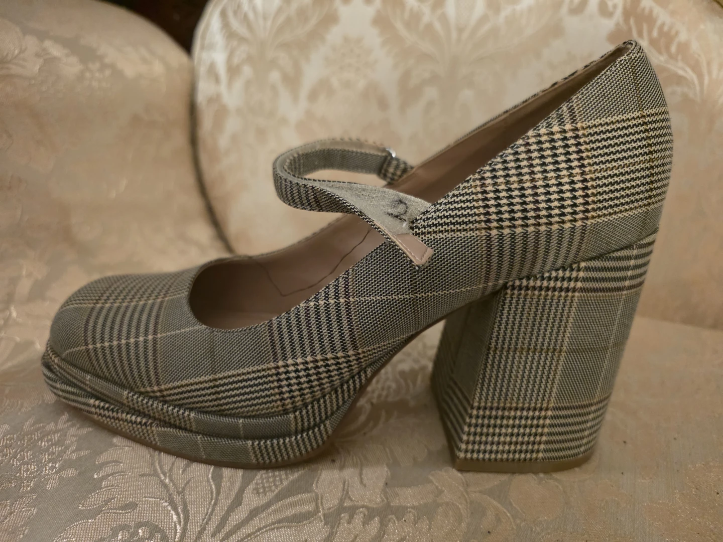 Steve Madden Plaid Mary Jane Platform Heels - photo 2