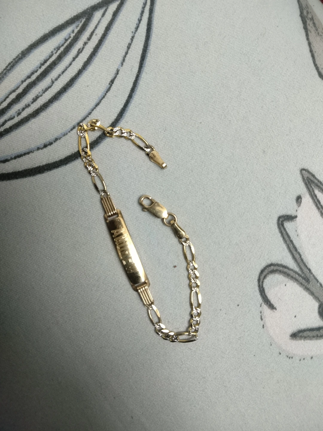 Gold ID Bracelet