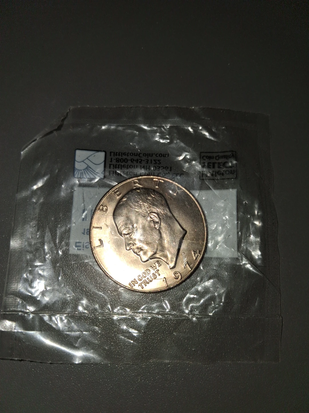 1974-D Eisenhower Dollar CN Clad Uncirculated Coin - photo 2