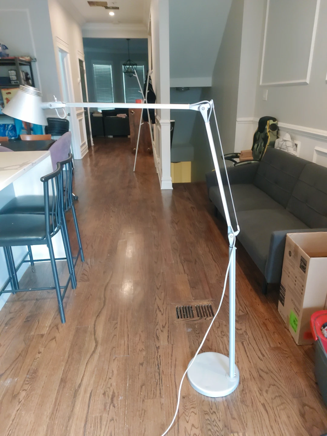 White Adjustable Floor Lamp - photo 4