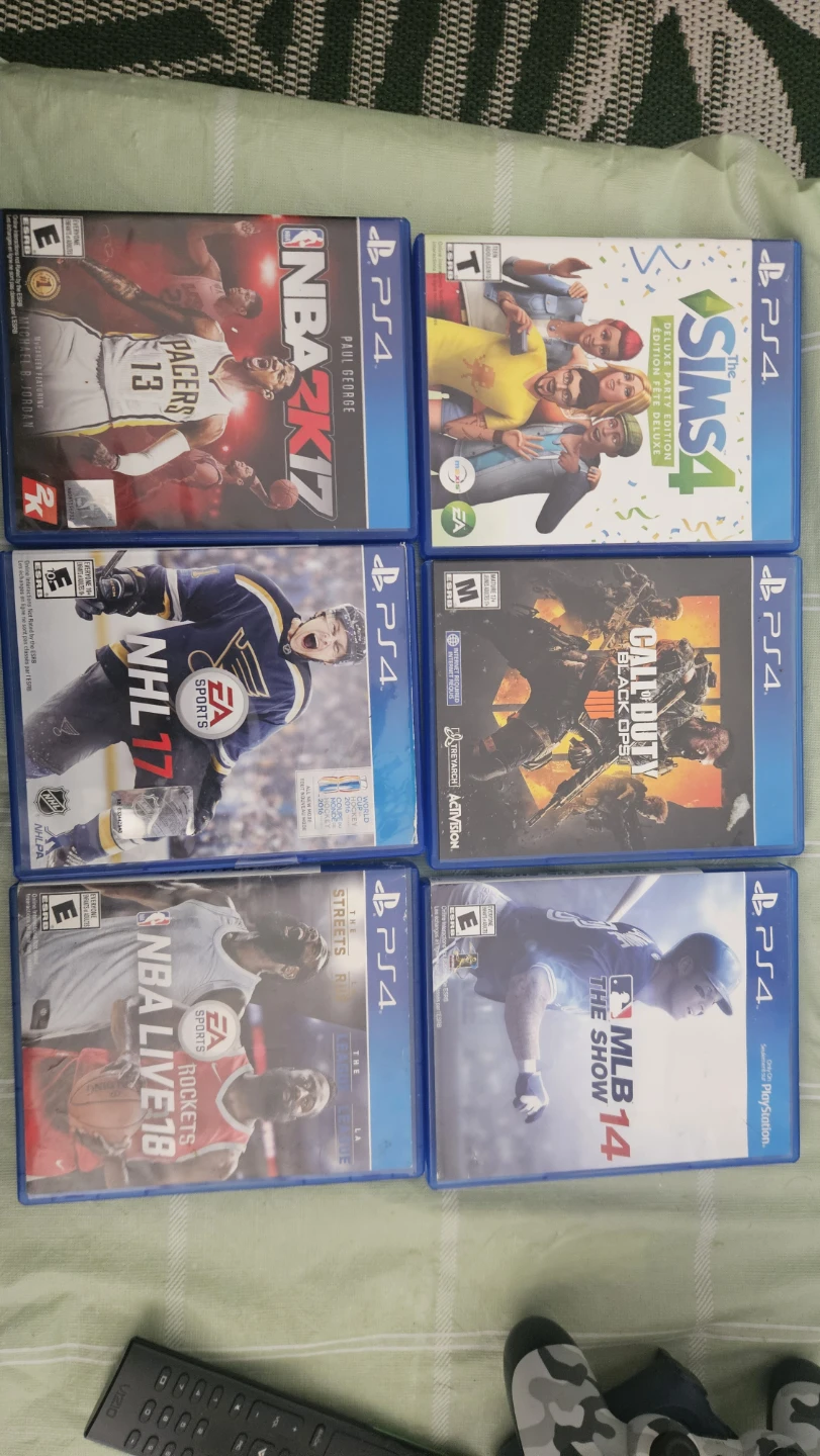 Bundle of 6 PS4 Video Games