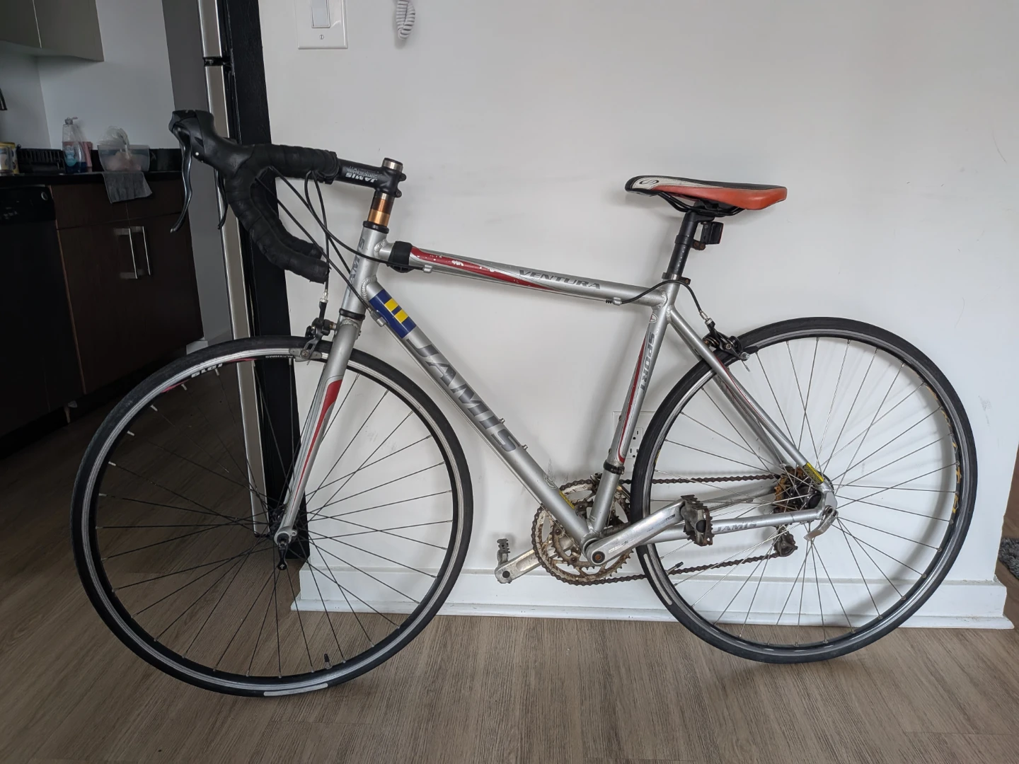 Silver Ventura Road Bike