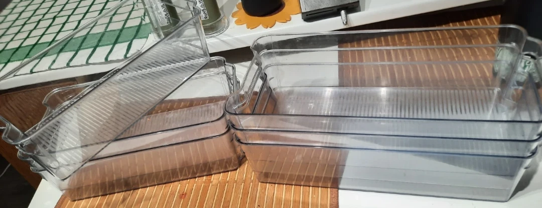 Set of 6 Clear Plastic Storage Bins - photo 4